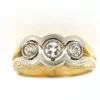 Bague Tank en Or jaune, diamants