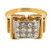Bague Tank en Or jaune, diamant