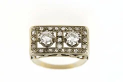 Bague Tank, en Or jaune, diamants