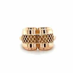 Bague Tank en Or Rose 1950