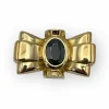 Bague Tank Noeud pierre noire