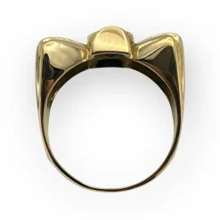 Bague Tank Noeud pierre noire