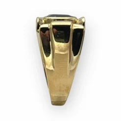 Bague Tank Noeud pierre noire