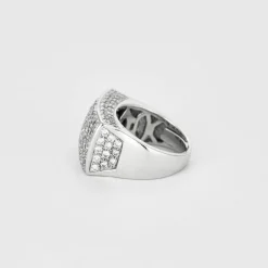 Bague Tank or blanc diamants