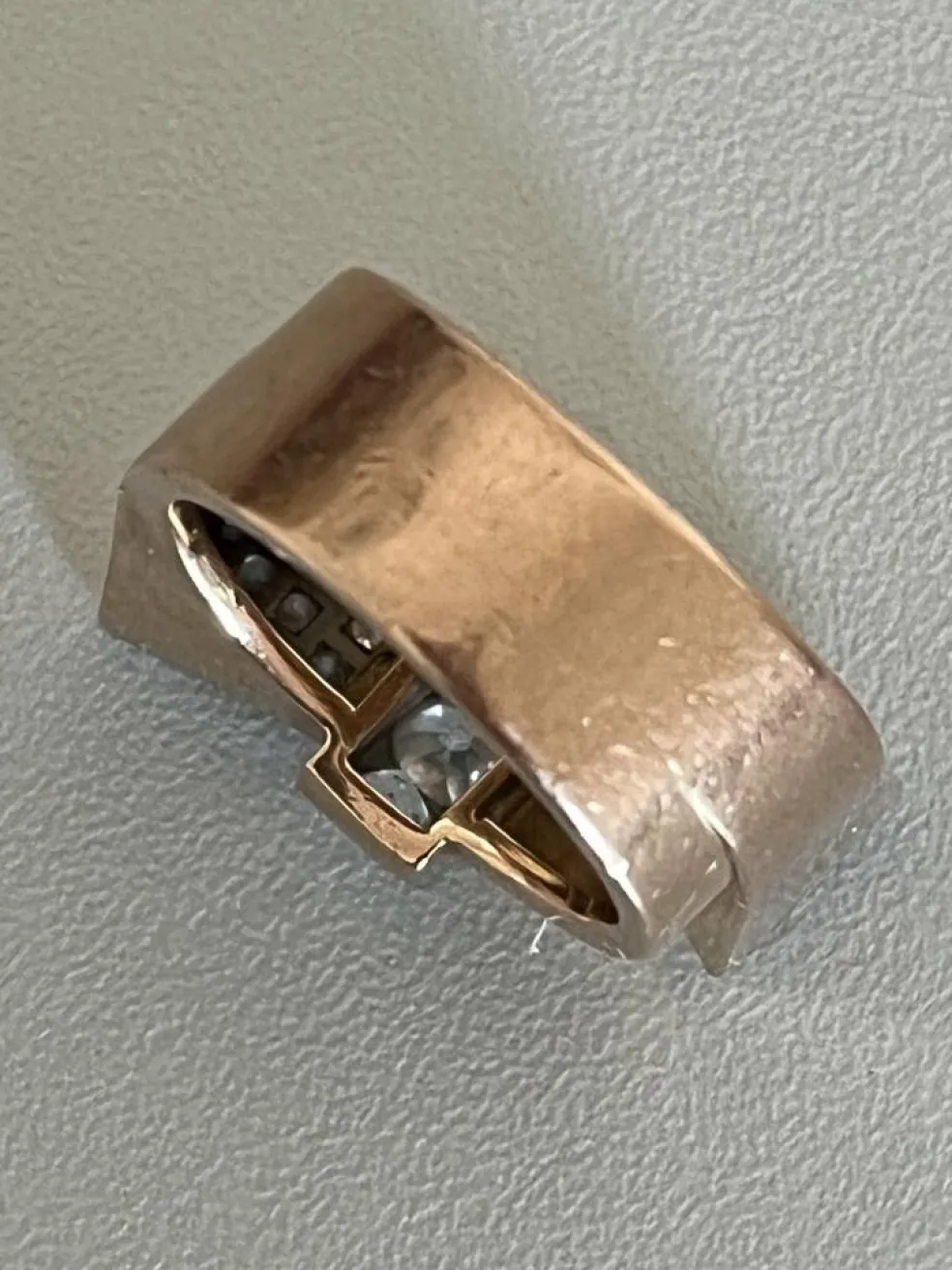 Bague Tank Or Jaune Diamants 1,00 ct
