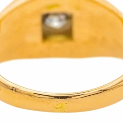 Bague Tank Or rose Diamant