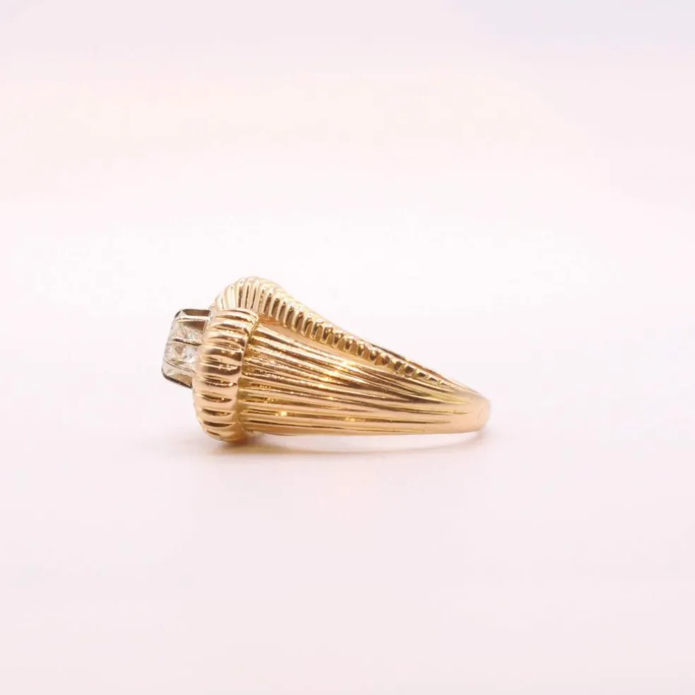 Bague Tank Tourbillon Diamant or jaune