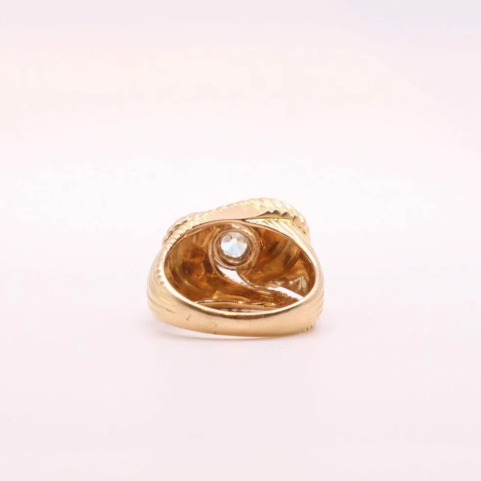 Bague Tank Tourbillon Diamant or jaune