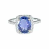 Bague Tanzanite Diamants