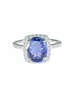 Bague Tanzanite Diamants