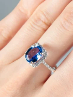 Bague Tanzanite Diamants