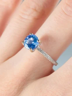 Bague Tanzanite Diamants