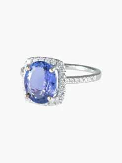 Bague Tanzanite Diamants