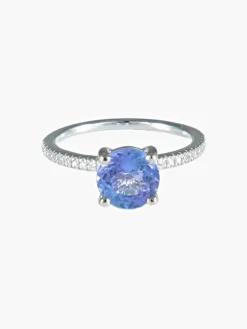 Bague Tanzanite Diamants