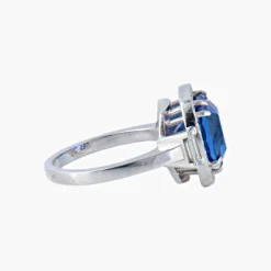 Bague Tanzanite entourage diamants