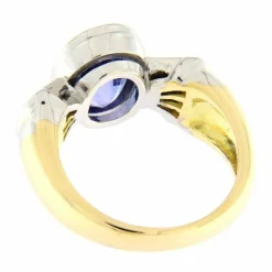 Bague tanzanite et diamants