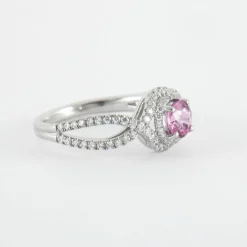 Bague Tentation Saphir Rose Diamants