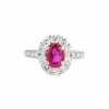 Bague Tiffany & Co Burma Ruby Diamond des années 60 en platine