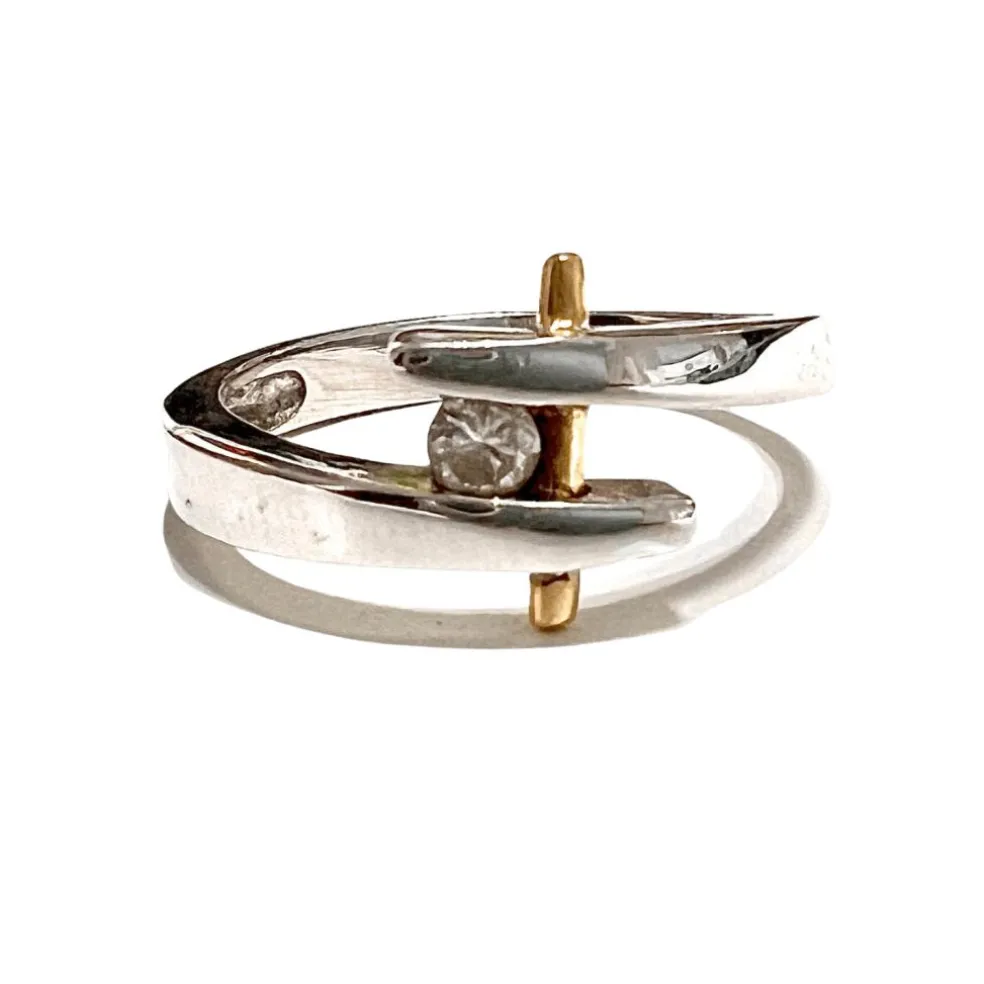 BAGUE TIGE DIAMANT