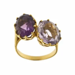 Bague Toi & Moi améthystes