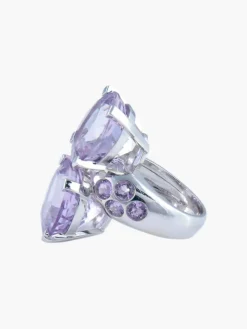 Bague Toi & Moi Améthystes