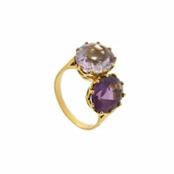 Bague Toi & Moi améthystes