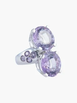 Bague Toi & Moi Améthystes