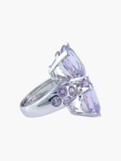 Bague Toi & Moi Améthystes