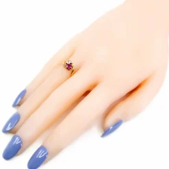Bague Toi & Moi diamant rubis