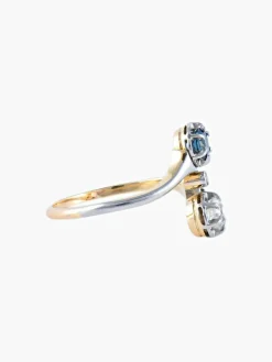 Bague Toi & Moi Diamant Saphir
