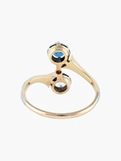 Bague Toi & Moi Diamant Saphir