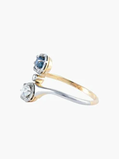 Bague Toi & Moi Diamant Saphir