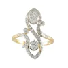 Bague Toi & Moi Diamants Or jaune Platine
