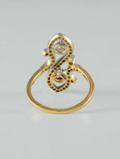 Bague Toi & Moi Diamants Or jaune Platine