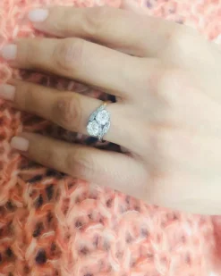 Bague Toi & Moi Diamants Platine & Or Jaune