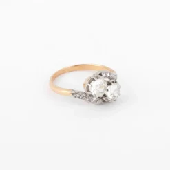 Bague Toi & Moi Diamants Platine & Or Jaune