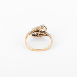 Bague Toi & Moi Diamants Platine & Or Jaune