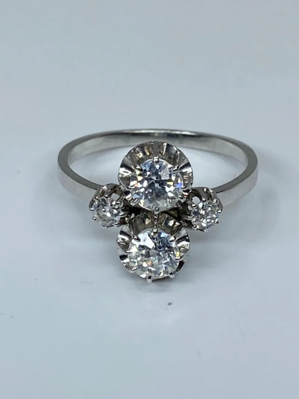 Bague Toi & Moi diamants vers 1930