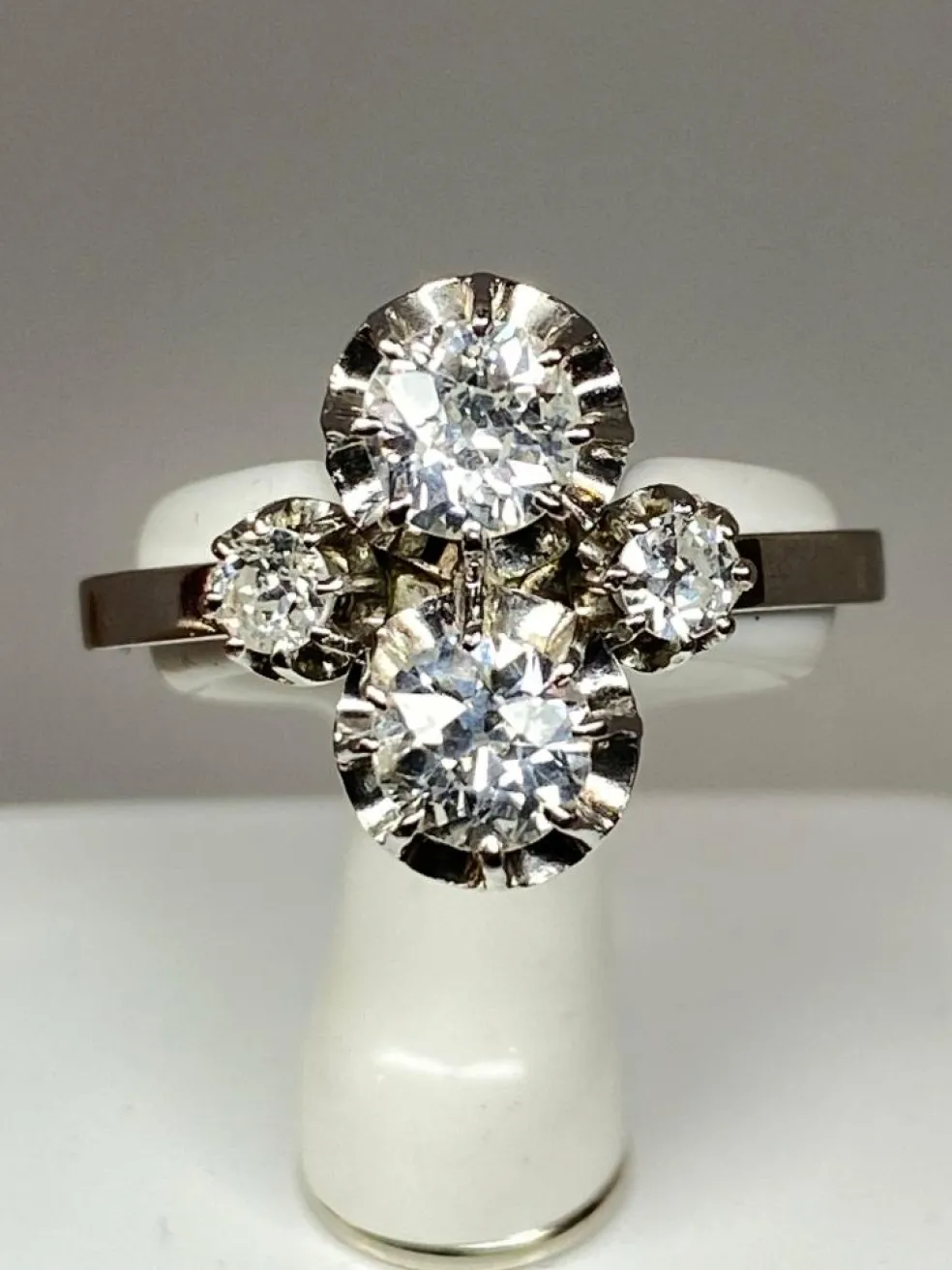 Bague Toi & Moi diamants vers 1930