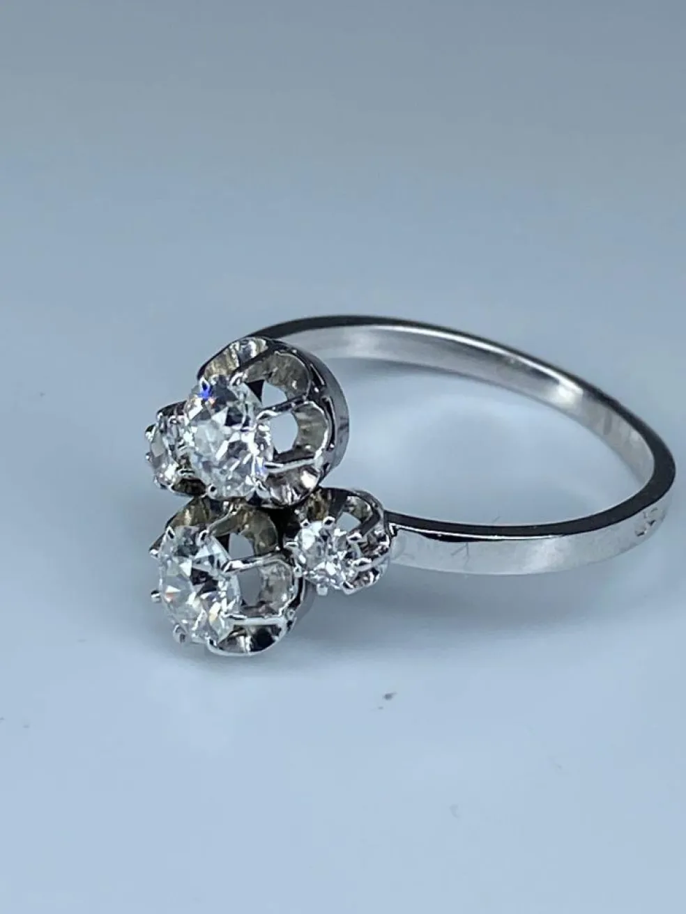 Bague Toi & Moi diamants vers 1930