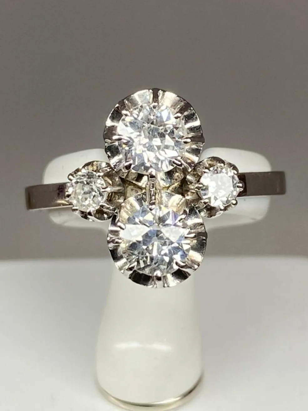Bague Toi & Moi diamants vers 1930