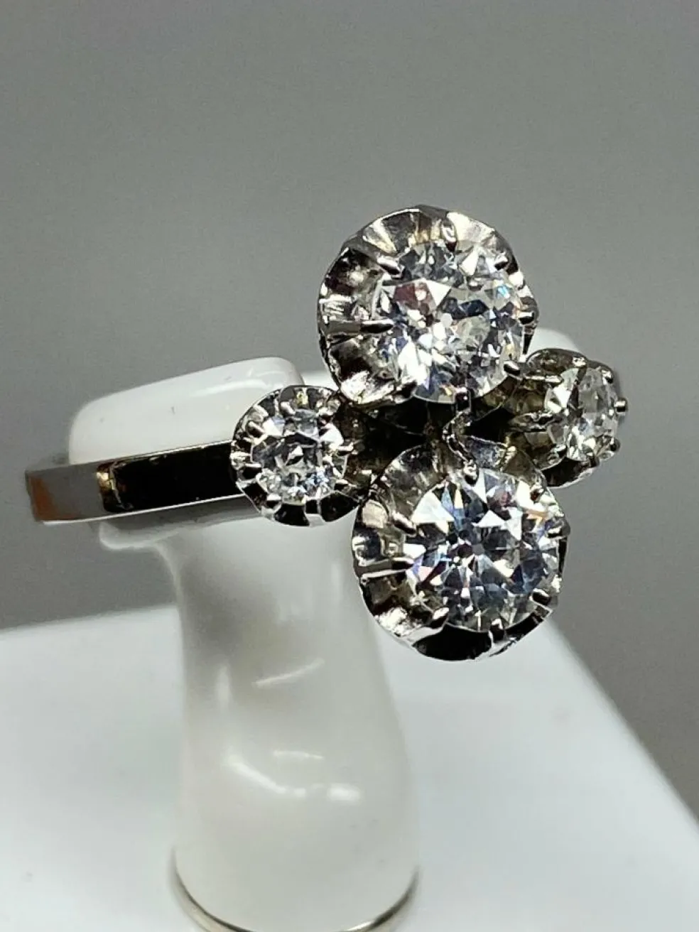 Bague Toi & Moi diamants vers 1930