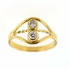 Bague Toi & Moi en Or jaune et diamants