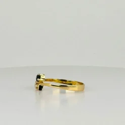Bague toi & moi en or jaune 18 carats