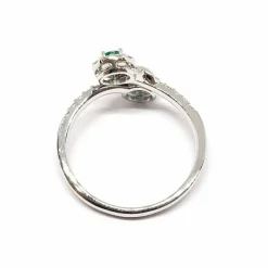 Bague Toi & Moi émeraudes & diamants