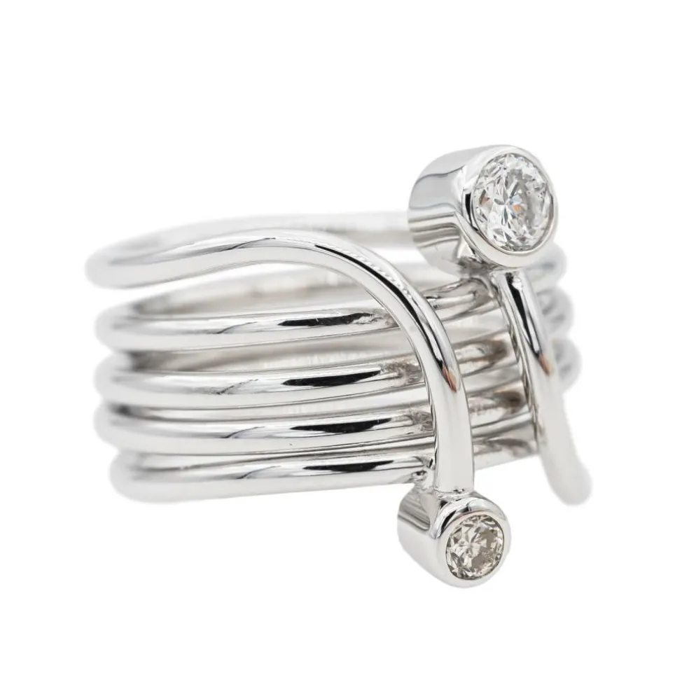 Bague Toi & Moi Or blanc Diamant