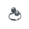 Bague toi & moi or blanc et diamants