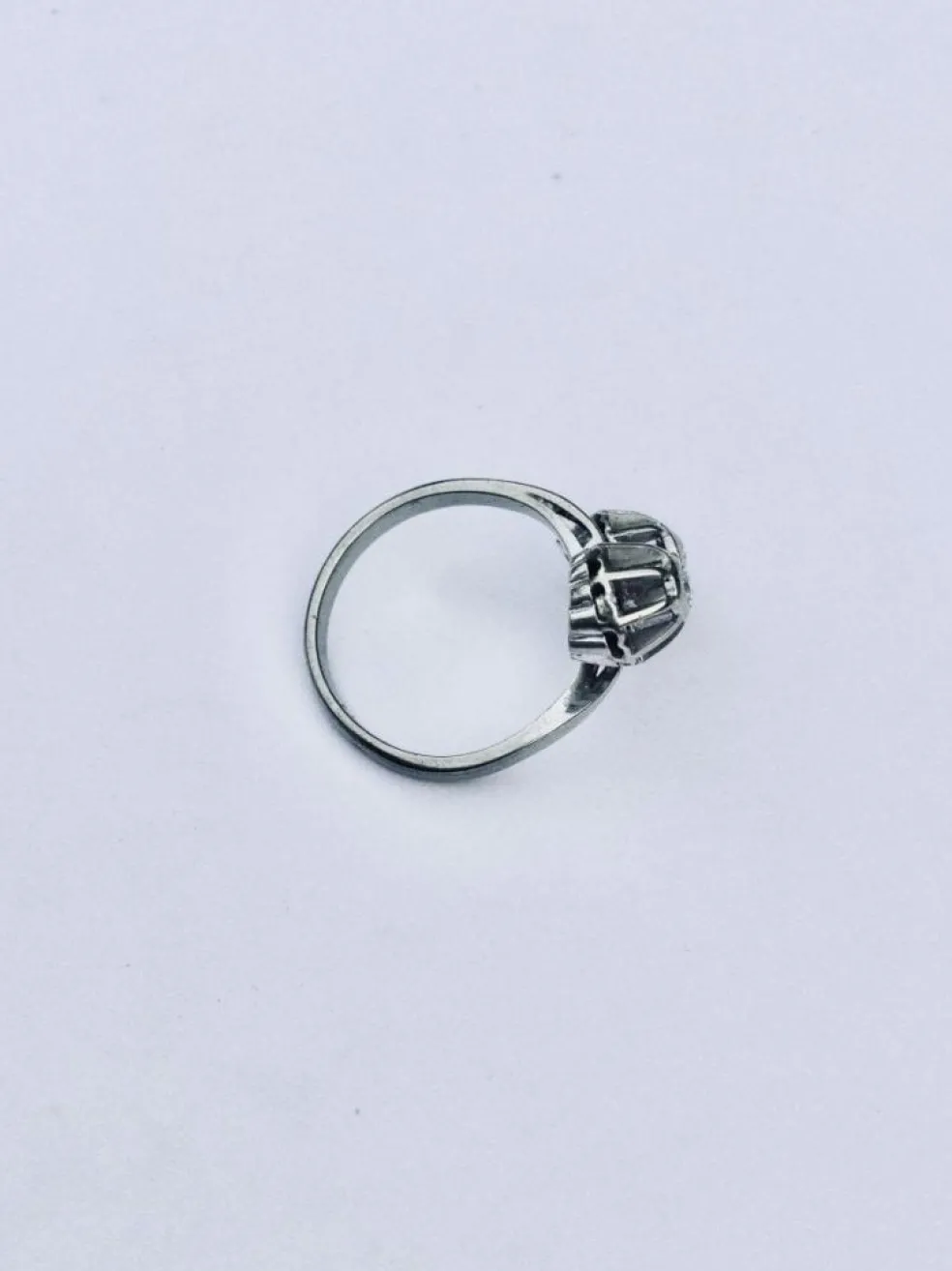 Bague toi & moi or blanc et diamants