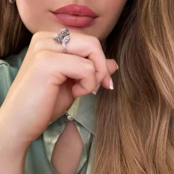 Bague Toi & Moi Or Blanc 18k & Diamants