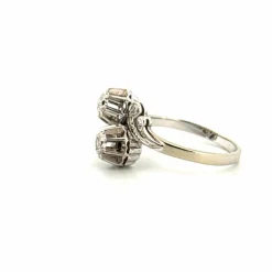 Bague Toi & Moi Or Blanc 18k & Diamants